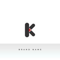 Creative initial letter K logo icon design template elements. vector