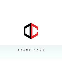 DC logo monogram emblem style with crown shape design template Free Vector for EPS file