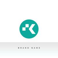 Creative initial letter K logo icon design template elements. vector