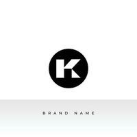 Creative initial letter K logo icon design template elements. vector