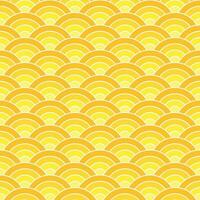 Yellow shade Japanese wave pattern background. Japanese pattern vector. Waves background illustration. for clothing, wrapping paper, backdrop, background, gift card. vector