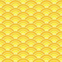 amarillo sombra japonés ola modelo antecedentes. japonés sin costura modelo vector. olas antecedentes ilustración. para ropa, envase papel, fondo, fondo, regalo tarjeta. vector