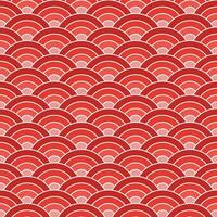 Red shade Japanese wave pattern background. Japanese pattern vector. Waves background illustration. for clothing, wrapping paper, backdrop, background, gift card. vector