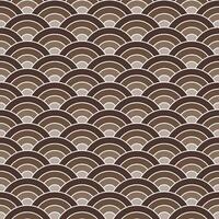 Brown shade Japanese wave pattern background. Japanese pattern vector. Waves background illustration. for clothing, wrapping paper, backdrop, background, gift card. vector