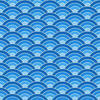 Blue shade Japanese wave pattern background. Japanese pattern vector. Waves background illustration. for clothing, wrapping paper, backdrop, background, gift card. vector