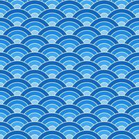 Blue shade Japanese wave pattern background. Japanese pattern vector. Waves background illustration. for clothing, wrapping paper, backdrop, background, gift card. vector