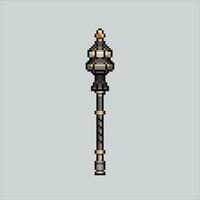 Pixel art illustration Mace. Pixelated Mace Weapon. Mace weapon pixelated for the pixel art game and icon for website and video game. old school retro. vector