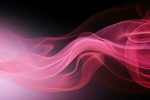 Pink smoke on a black background, light abstract texture, print, banner photo