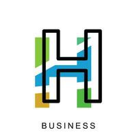 Letter H modern logo design, Abstract Letters Logo Monogram Vector Logo Design Template Element Usable for Business