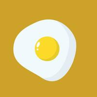 Fried egg vector. free space for text. wallpaper. background. vector
