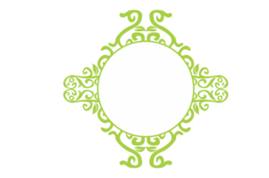 Flora Ornament Border With Design With Transparent Background png