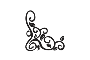 Flora Ornament Border With Design With Transparent Background png