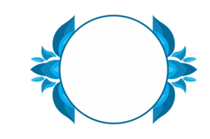 flore ornement frontière avec conception avec transparent Contexte png