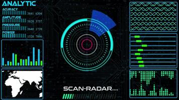 Radar Bildschirm, suchen Radar hud Bildschirm video