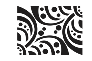 Flower Ornament Border with a design and a transparent background png