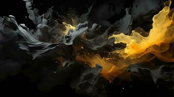 Black paint splash background photo