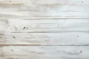 White wood texture background surface with old natural pattern or old wood texture table top view. Vintage timber texture background. Rustic timber backdrop for your design, old white, AI Generated photo