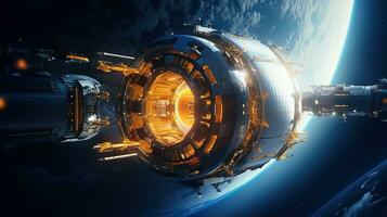 stellar heavy probe, digital art illustration, Generative AI photo