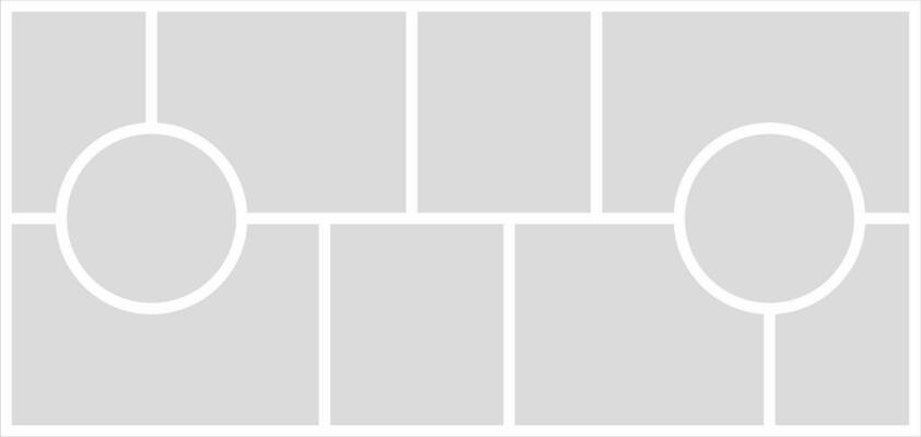 Pictures or photos frame collage. comics page grid layout abstract photo frames and digital photo wall template