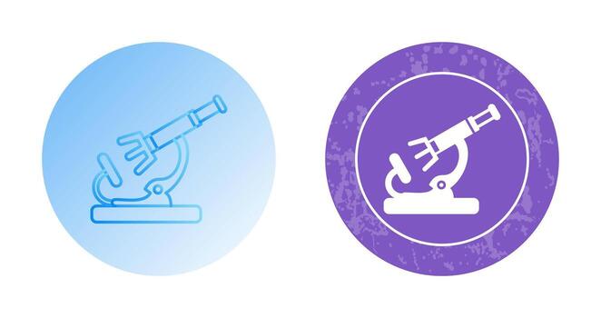 icono de vector de microscopio