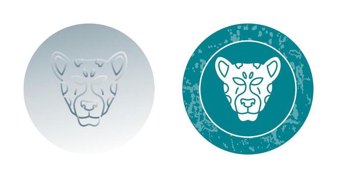 icono de vector de leopardo