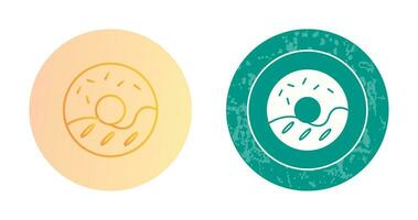 Cream Doughnut Vector Icon