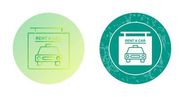 Rent a Car Vector Icon