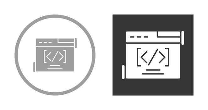 Web Coding Vector Icon
