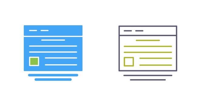 icono de vector de sitio web