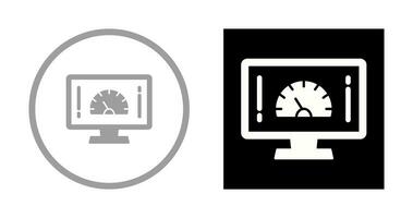 icono de vector de prueba de velocidad