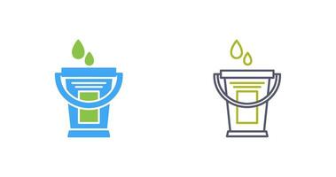 Water Bucket Vector Icon