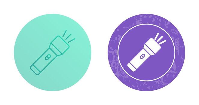 icono de vector de linterna