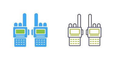 icono de vector de walkie-talkie