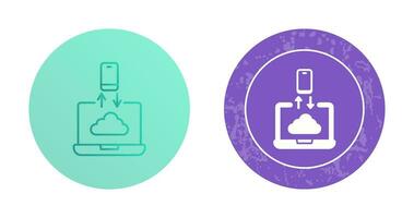 icono de vector de transferencia de datos