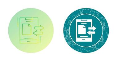 icono de vector de transferencia de datos