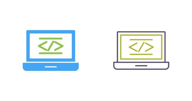 icono de vector de codificación