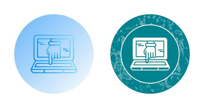 Computer Hacking Vector Icon