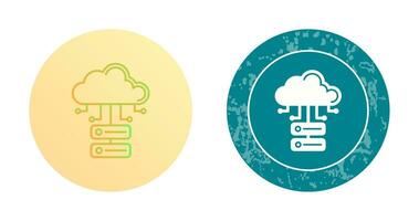 Cloud Database Vector Icon