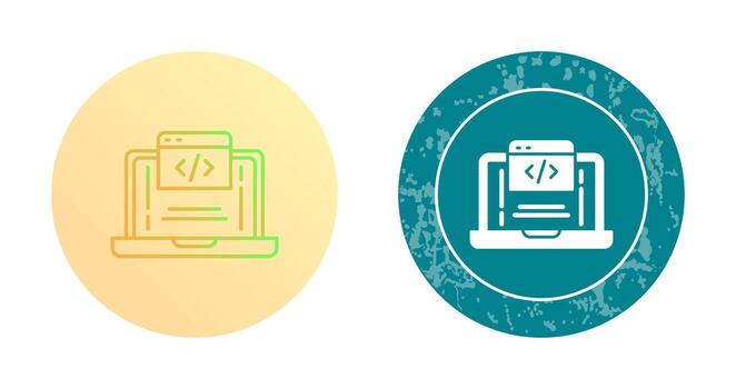 icono de vector de codificación