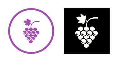 icono de vector de uvas