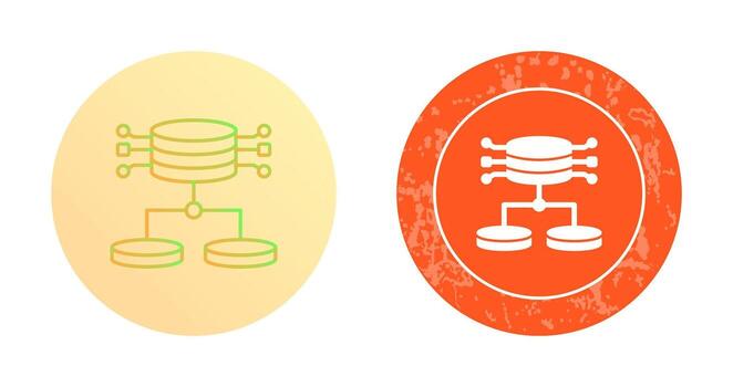 icono de vector de datos estructurados