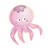 jellyfish squid octopus  in the sea png