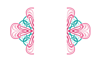 ligne art ornement frontière avec transparent Contexte png