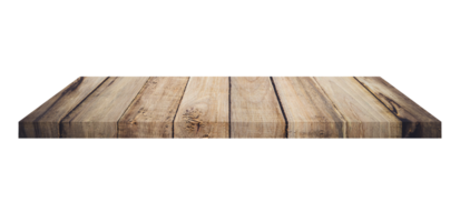 antiguo madera estantería mesa aislado en transparente antecedentes. png realista diseño elemento.