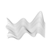 Abstract form of smoke flowing matter. Vector elements on a black background