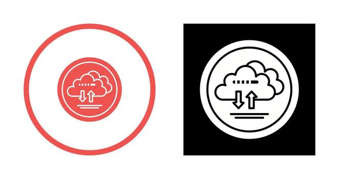 Cloud Data Vector Icon