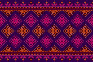 Carpet flower pattern art. Geometric ethnic floral seamless pattern in tribal. American, Mexican style. vector