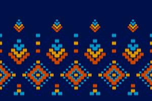 Abstract ethnic ikat art. Seamless pattern in tribal. Aztec geometric ornament print. vector