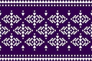 Fabric ikat pattern art. Geometric ethnic seamless pattern traditional. American, Mexican style. vector