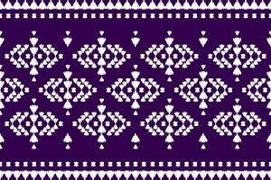 Fabric ikat pattern art. Geometric ethnic seamless pattern traditional. American, Mexican style. vector